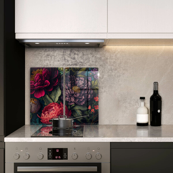 Zaščitna plošča za štedilnik Lepe rože