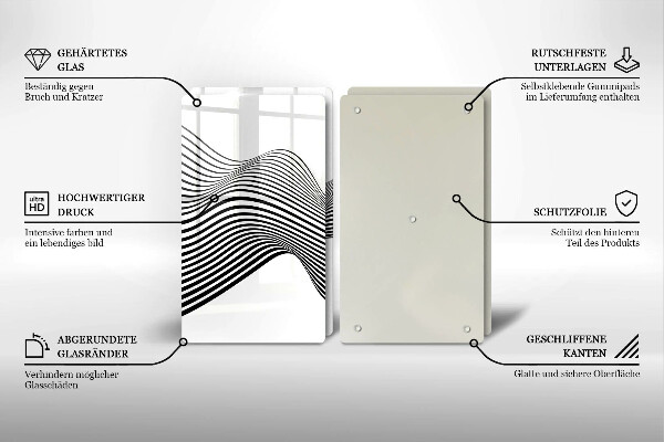 Zaščitna plošča za štedilnik Linearna abstrakcija