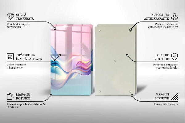 Zaščitna plošča za štedilnik Pastelna abstrakcija