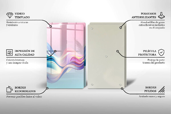 Zaščitna plošča za štedilnik Pastelna abstrakcija