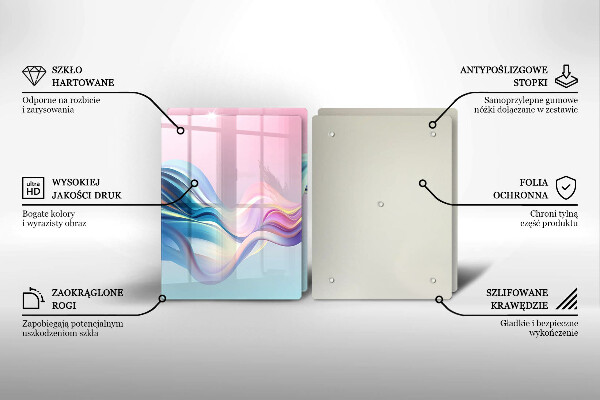 Zaščitna plošča za štedilnik Pastelna abstrakcija