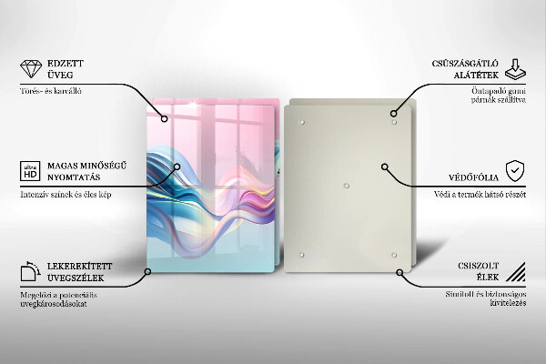 Zaščitna plošča za štedilnik Pastelna abstrakcija