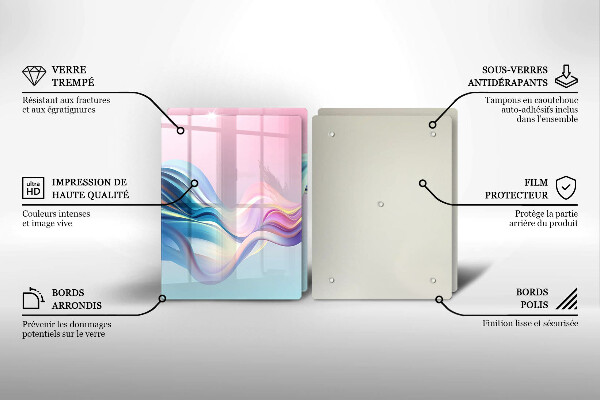 Zaščitna plošča za štedilnik Pastelna abstrakcija