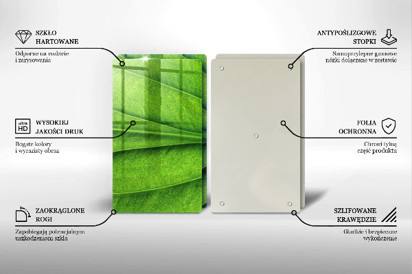 Zaščitna plošča za štedilnik Naravni žilni list