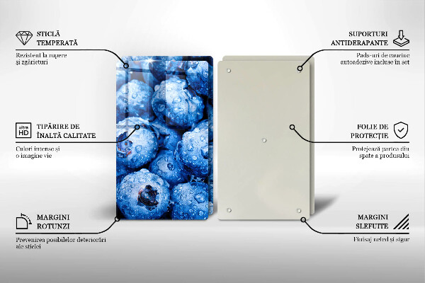 Zaščitna plošča za štedilnik Sočne borovnice