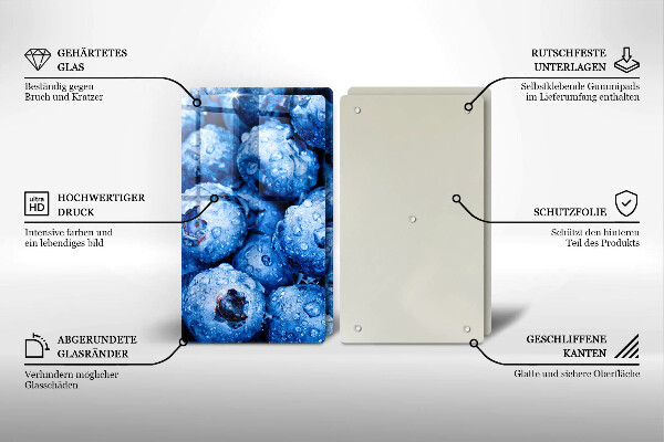 Zaščitna plošča za štedilnik Sočne borovnice