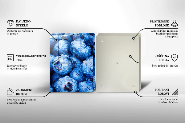 Zaščitna plošča za štedilnik Sočne borovnice