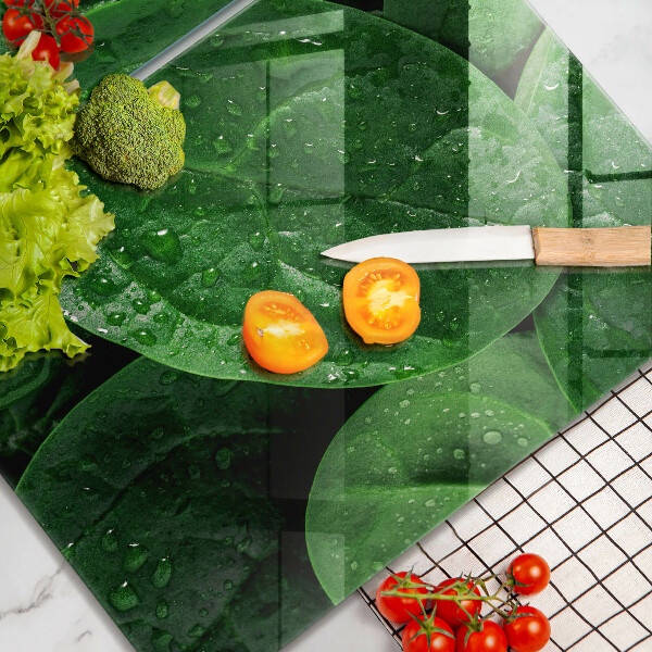 Zaščitna plošča za štedilnik Listi bazilike