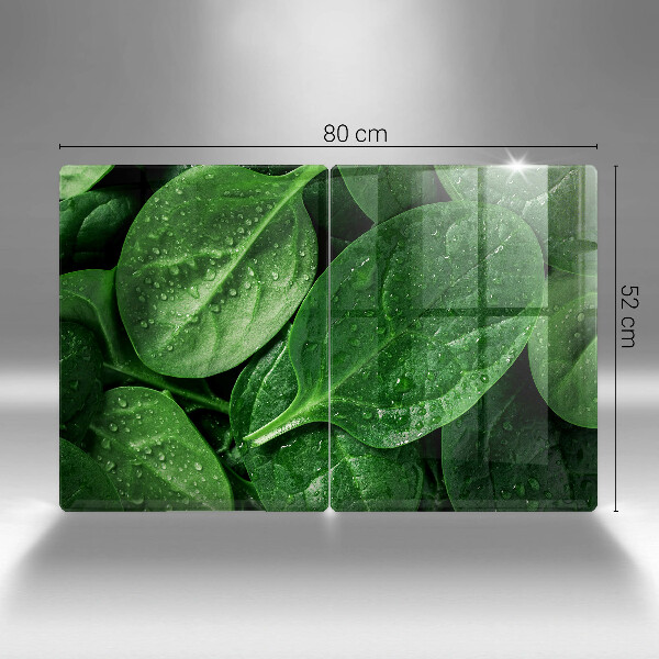 Zaščitna plošča za štedilnik Listi bazilike