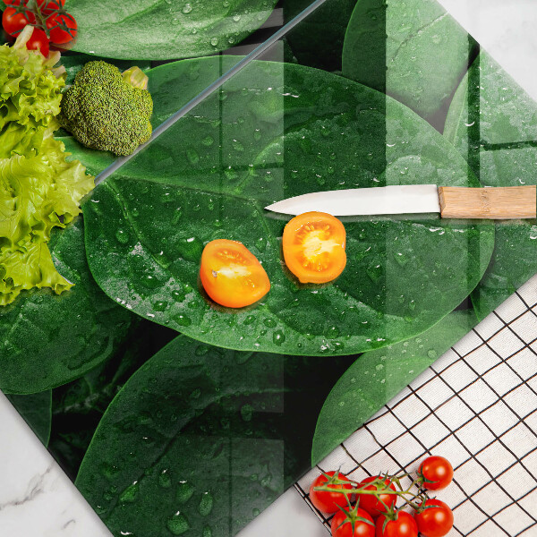 Zaščitna plošča za štedilnik Listi bazilike