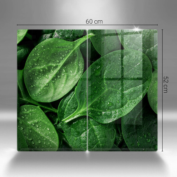 Zaščitna plošča za štedilnik Listi bazilike