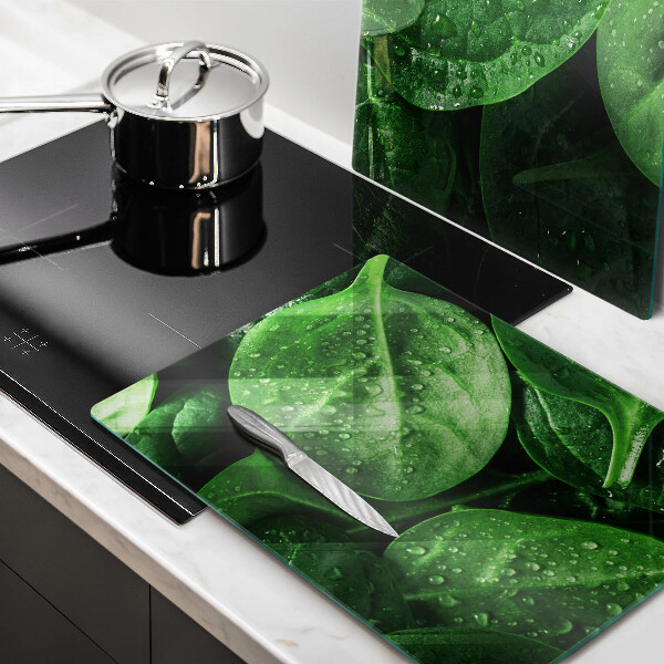 Zaščitna plošča za štedilnik Listi bazilike