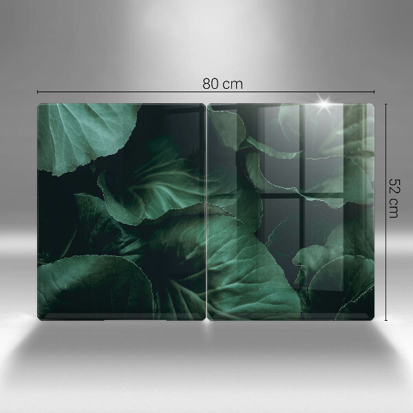 Zaščitna plošča za štedilnik Divji temni listi