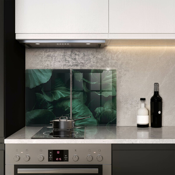 Zaščitna plošča za štedilnik Divji temni listi