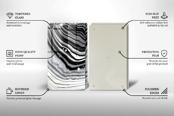 Zaščitna plošča za štedilnik Abstrakcija črnila