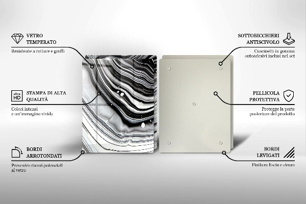 Zaščitna plošča za štedilnik Abstrakcija črnila