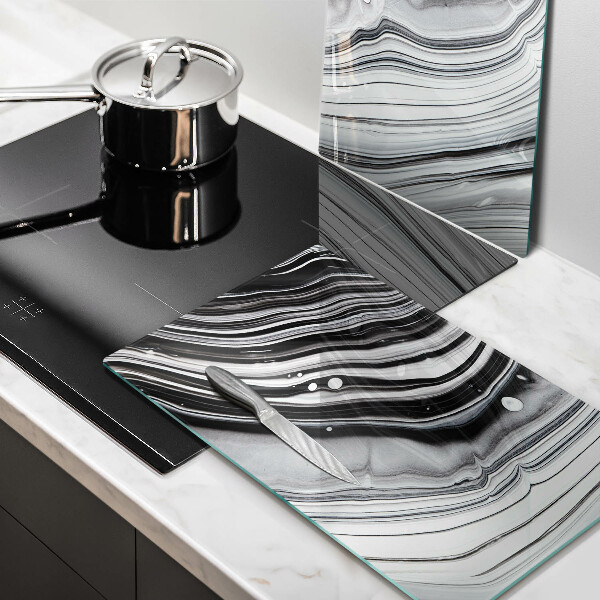 Zaščitna plošča za štedilnik Abstrakcija črnila