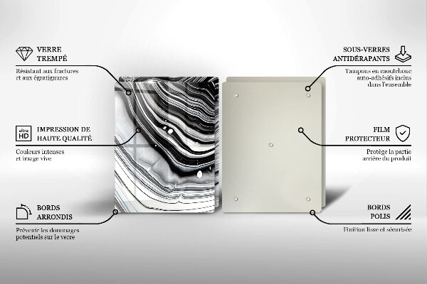 Zaščitna plošča za štedilnik Abstrakcija črnila