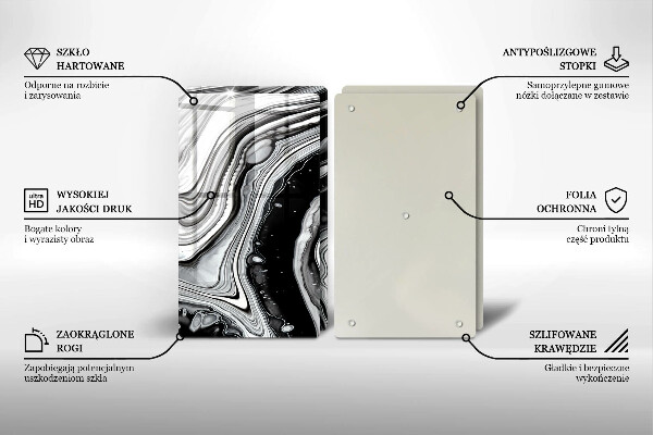 Zaščitna plošča za štedilnik Abstrakcija črnila