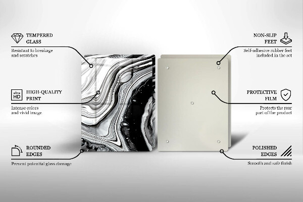 Zaščitna plošča za štedilnik Abstrakcija črnila