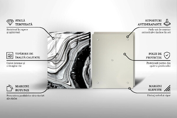Zaščitna plošča za štedilnik Abstrakcija črnila