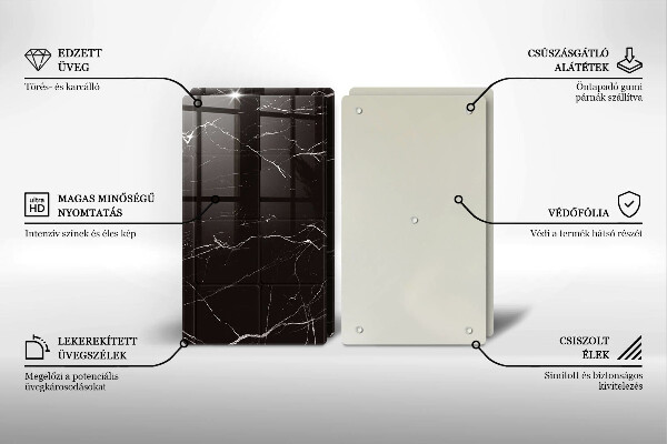 Zaščitna plošča za štedilnik Marmorne ploščice