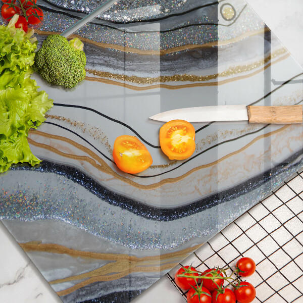 Zaščitna plošča za štedilnik kamen z zlatom