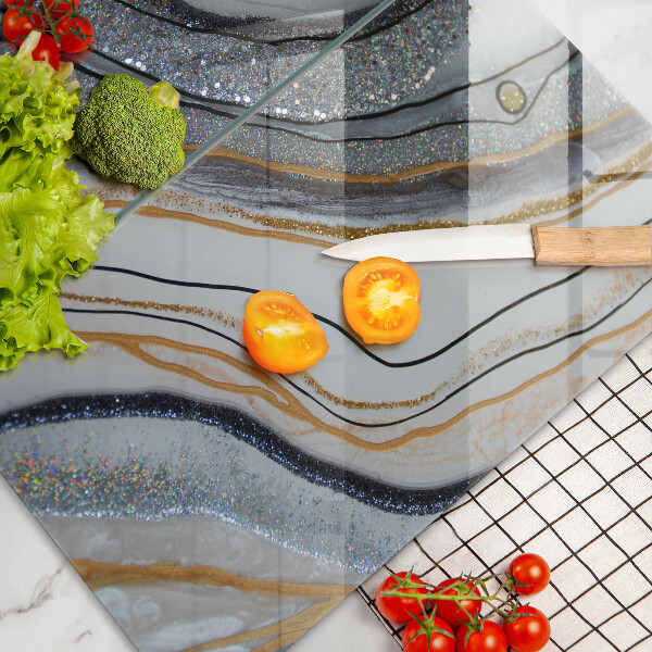 Zaščitna plošča za štedilnik kamen z zlatom