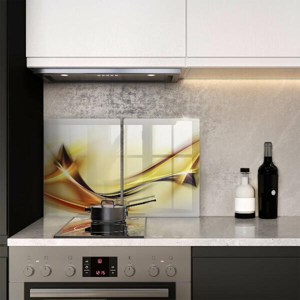 Stenska zaščitna plošča za štedilnik Abstraktne črte svetlobe