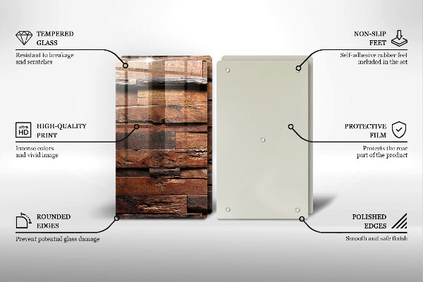 Zaščitna plošča za štedilnik Dekorativne lesene plošče