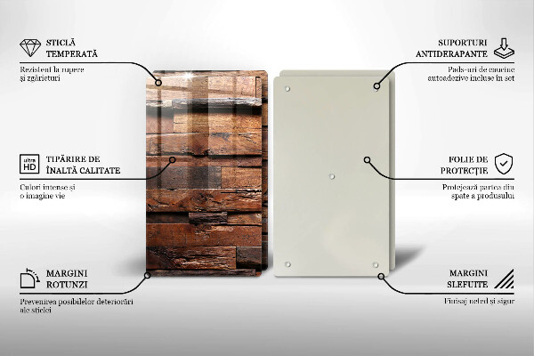 Zaščitna plošča za štedilnik Dekorativne lesene plošče