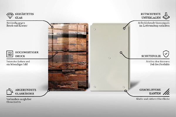 Zaščitna plošča za štedilnik Dekorativne lesene plošče