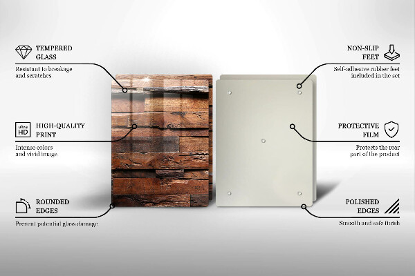 Zaščitna plošča za štedilnik Dekorativne lesene plošče