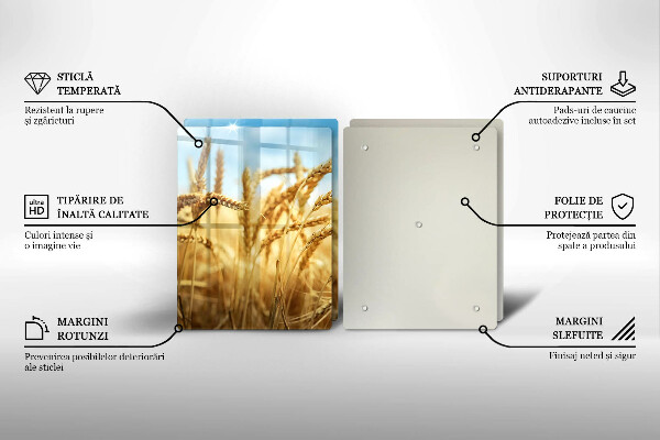Zaščitna plošča za štedilnik Klasje žit na polju