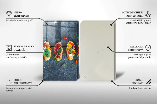 Zaščitna plošča za štedilnik Pisani sendviči