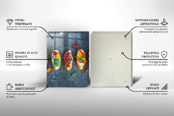 Zaščitna plošča za štedilnik Pisani sendviči