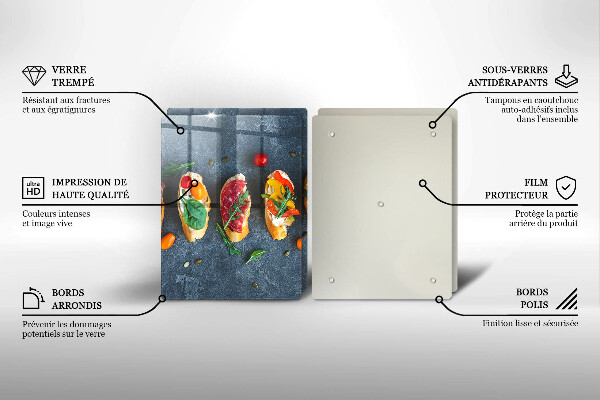 Zaščitna plošča za štedilnik Pisani sendviči