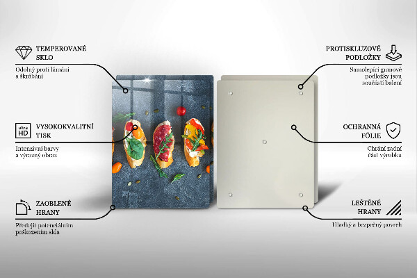 Zaščitna plošča za štedilnik Pisani sendviči