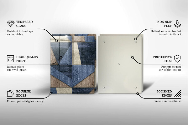 Zaščitna plošča za štedilnik Geometrijska abstrakcija