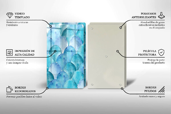 Zaščitna plošča za štedilnik Akvarelne lestvice