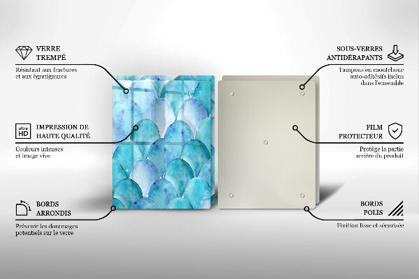 Zaščitna plošča za štedilnik Akvarelne lestvice