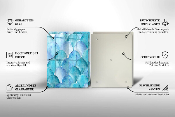 Zaščitna plošča za štedilnik Akvarelne lestvice