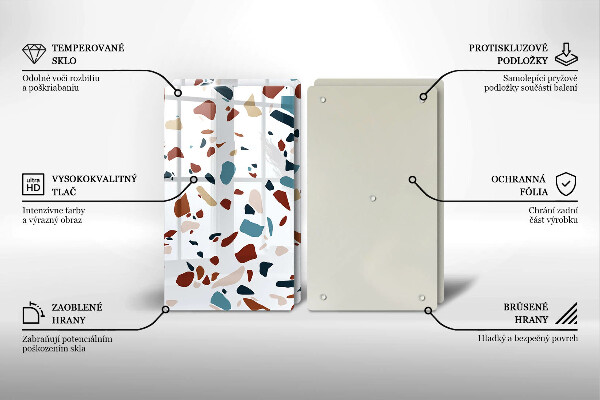 Zaščitna plošča za štedilnik Dekorativni kamen