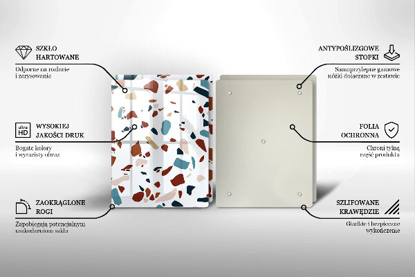 Zaščitna plošča za štedilnik Dekorativni kamen