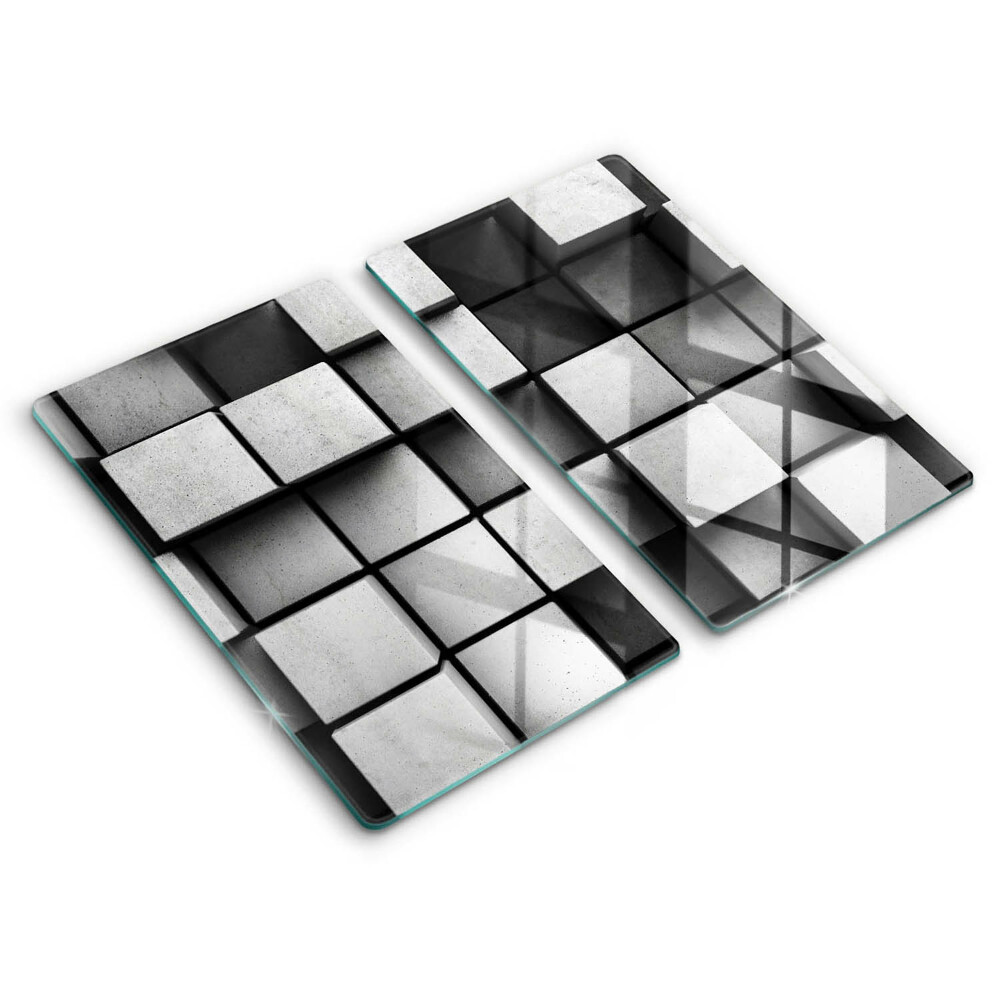 Zaščitna plošča za štedilnik 3D geometrijsko ozadje