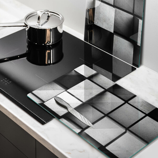 Zaščitna plošča za štedilnik 3D geometrijsko ozadje