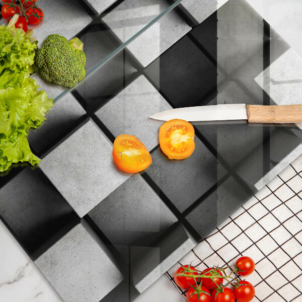 Zaščitna plošča za štedilnik 3D geometrijsko ozadje