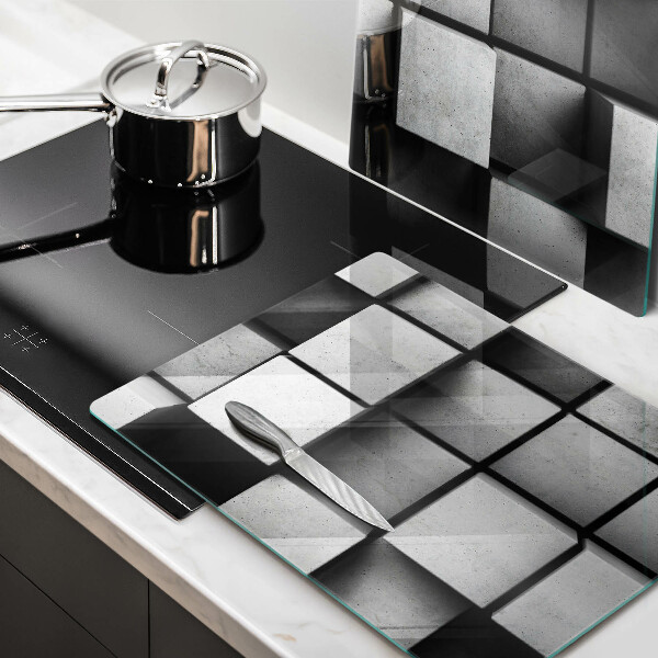 Zaščitna plošča za štedilnik 3D geometrijsko ozadje