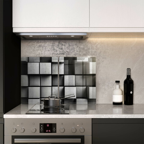 Zaščitna plošča za štedilnik 3D geometrijsko ozadje