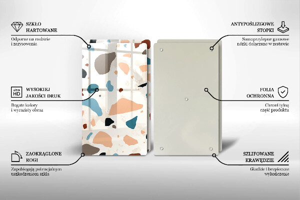 Zaščitna plošča za štedilnik Dekorativna kamenina